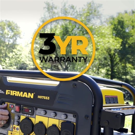 Power through outages with the H07553 FIRMAN generator. Get it now at Lowe's! | Firman Power Equipment