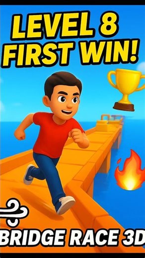 FASTEST WIN in Bridge Race 3D LEVEL 8! 🏆🔥 ##marriageproposals