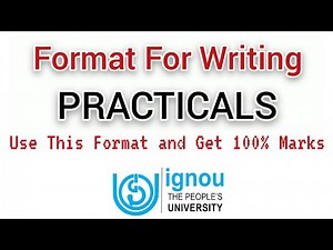 How to Write Practicals | Correct Format for Writing Practical Files in Psychology | IGNOU MAPC