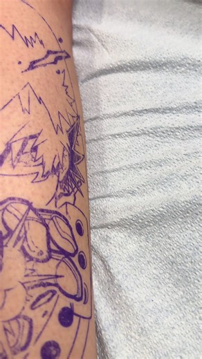 Unique Bakugo Tattoo Design from My Hero Academia