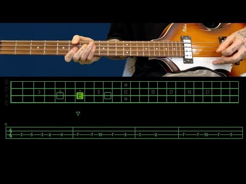 The White Stripes - Seven Nation Army (Bass Only) (Play Along Tabs In Video)