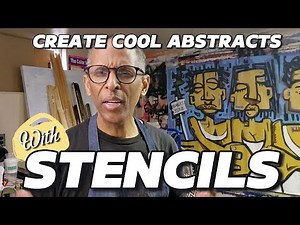 Make Amazing Abstracts With Homemade Stencils