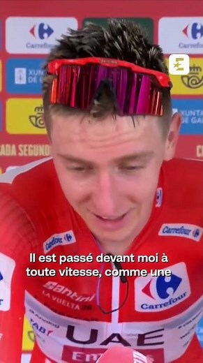 🚀😮 Quand Enric Mas a complètement surpris Tadej Pogacar sur #LaVuelta26 #cycling