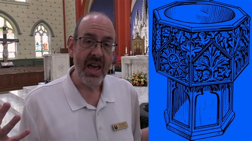 Why does the Baptismal Font have six sides? In this week's episode of Tri-Spired Tuesdays, we'll take a look at the closeness between Jewish mikveh and Christian baptism. | Holy Family Cathedral