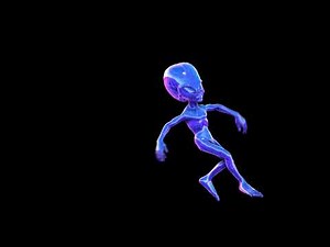 2 Hour Neon Alien Dancing Loop 4K | VJ Visuals for Raves & Clubs