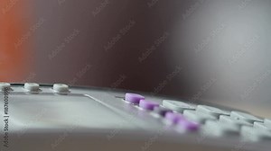 Paying with a credit card on a POS terminal. 4K UltraHD video