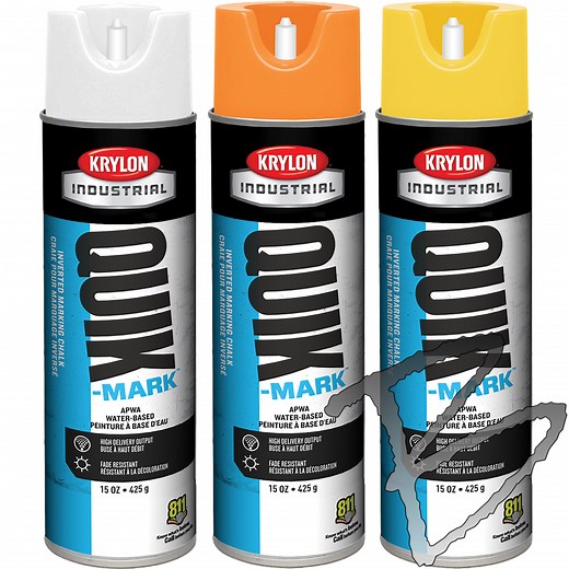 Krylon Industrial Quik-Mark Inverted Marking Chalk | Marking Paint & Chalk