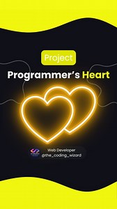 The Coding Wizard | Web Development & AI | 1M🎯 on Instagram: "Programmer's Type of Love😍 Source Code -> Link in bio🔥💥 Follow @the_coding_wizard Follow @the_coding_wizard Follow @the_coding_wizard Tag your friends that need to see this! 🙏 • • Turn on post notification so you don't miss any single post 📲 • • __________________________________ Like our content ? Hit that follow button! ⬇️ 👉 @the_coding_wizard 👉 @the_coding_wizard __________________________________ #Programmer #programming #