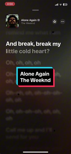 The Weeknd - Alone Again: Lyrics and Music Insights