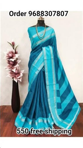 dola silk saree offer price 550 free shipping WhatsApp 9688307807‪@Maharamsareecollection‬