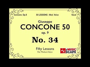 Concone 50, Op.9 No.34 (Medium Voice, 콘코네 중성용)