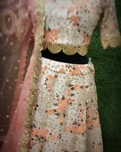 This embroidered Net Lehenga Choli Dress embraces the celestial appeal of all the things delicate and combine it beautifully with a fineness that exduse class and confidence for a traditional look that portraits all the admirable qualities of a feminine ❤ Price: INR 5250/- * Free shipping on this Lehenga Choli in India Fabric details Top: Imported Net Bottom: Imported Net Dupatta: Cutwark Dupatta Hand Work: Resham , Zari work and thread work Cash on Delivery available 💵 We deliver worldwide 🌐 