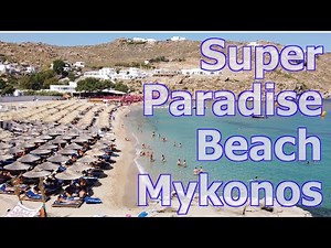 Super Paradise Beach on Mykonos, Greece