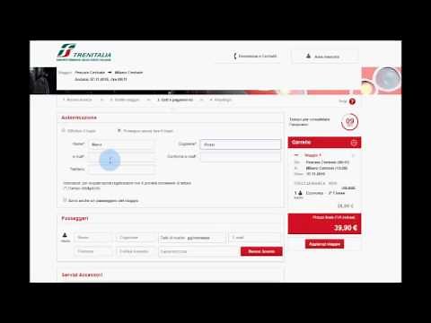 Come fare biglietto Trenitalia Online