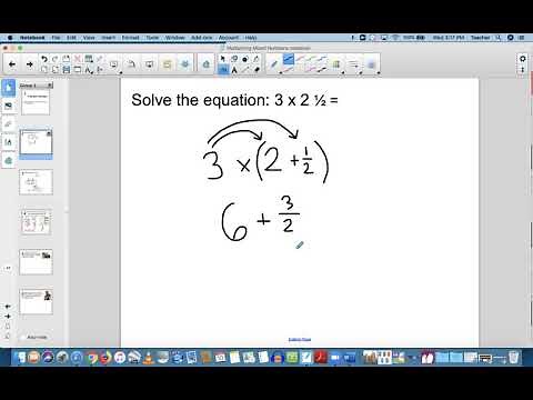 Multiplying Mixed Number By a Whole Number - Distributive Property