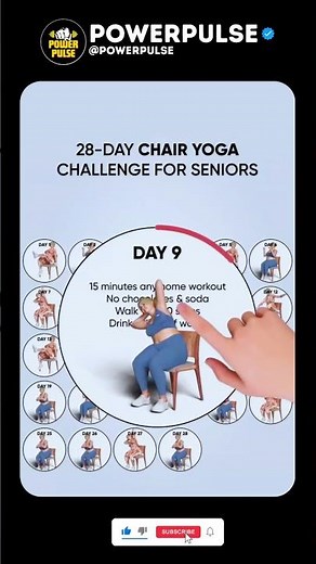 28-Day Chair Yoga Challenge for Seniors | Improve Flexibility, Balance & Strength Safely