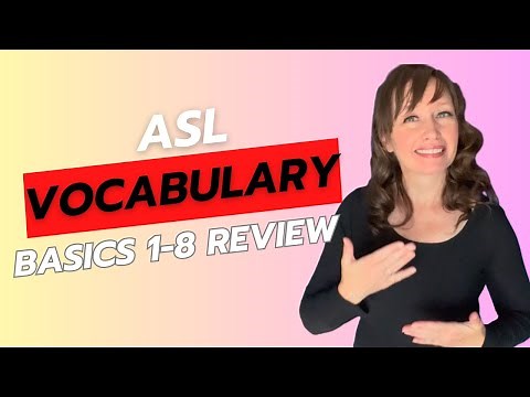 📘 ASL Basics 1–8 | Full Beginner Compilation | Learn American Sign Language Fast!