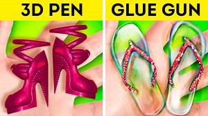 Glue gun VS 3D pen. Amazing crafts & DIYs! | 5-Minute MAGIC