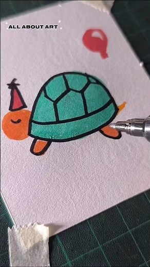 cute turtle drawing tutorial for beginners