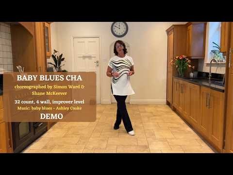 Baby Blues Cha line dance demo