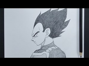 How To Draw Vegeta Step By Step || Dragon Ball Art Tutorial || Easy Anime Drawing