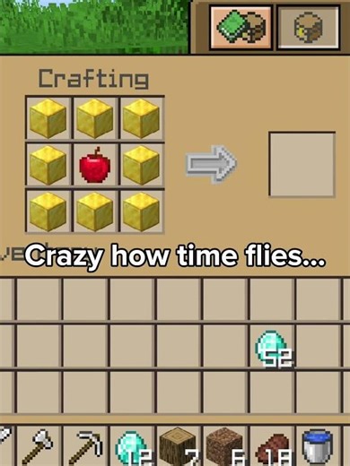 I swear this used to craft a notch apple #minecraft #Nostalgia#Shorts ‪@ParrotX2‬ ‪@wemmbumc‬