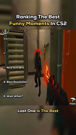 Top 5 The Best Funny Moments In CS2 😂 #cs2 #csgo #cs2moments #cs2memes #shorts