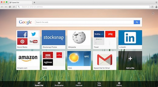 Customize the look of Opera’s Speed Dial