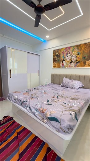 Modern Home Interior | Elegant Entrance & Bedroom #shorts