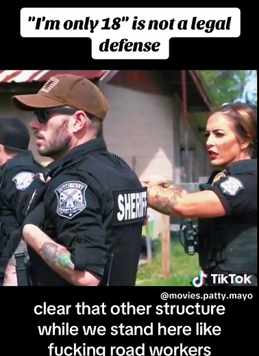 Female Police Officer Patty Mayo on Copstiktok in USA