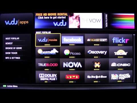 Walkthrough of the Sharp 2012 Smart TV