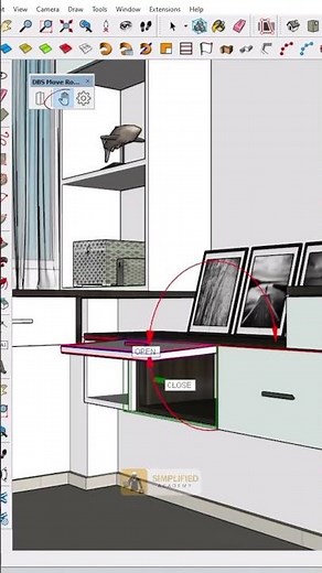 🧩🔧 Animated Desk Board – DBS Move in SketchUp