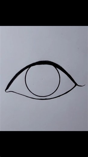 Step-by-Step Eye Drawing for Beginners ✏️ #shorts