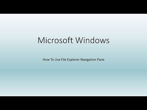 How To Use File Explorer Navigation Pane