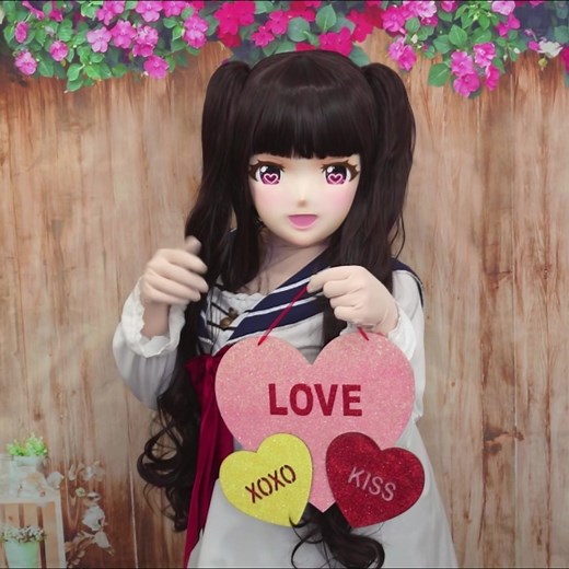💗Happy Valentine's Day! 💗 #Kigurumi #Doll #Animegao #Animegaokig #Munimuniworks #むにむに製作所 #むに面