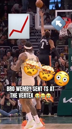 Wemby sent ts from the top of da parabola! Call that a French curve 🤫🤯