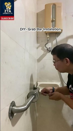 DIY Grab Bar Installation | Quick Safety Fix 🚿