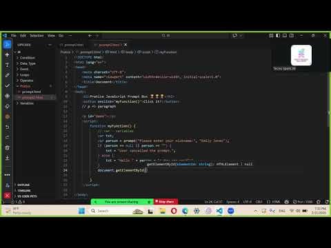 How to write a prompt box by JavaScript📡📡📡