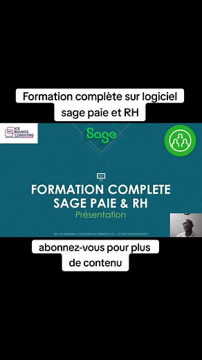 Formation complète sur le logiciel Sage paie et RH