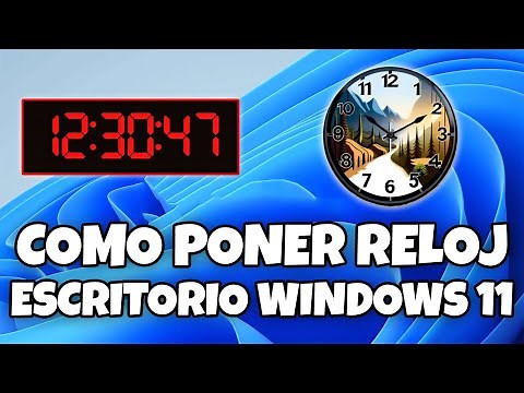 COMO PONER UN RELOJ EN EL ESCRITORIO DE WINDOWS 11 FACIL Y RAPIDO EN 2026