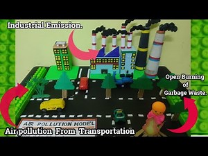 Air Pollution Activities For School Science Project|| Air Pollution Model For Science Exhibition