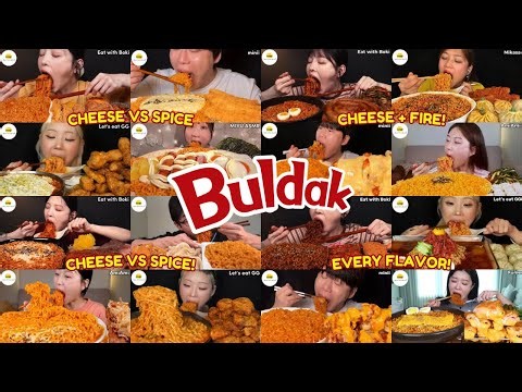 ASMR | 3 Hours Ultimate Buldak Noodles Feast Mukbang Compilation |
