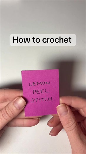 Lemon Peel Stitch Crochet Tutorial (US Terms)