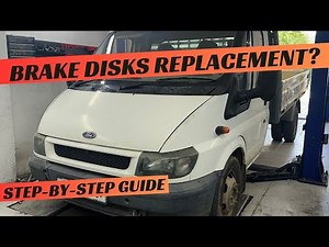 Ford Transit MK6 MK7 Front Brake Disks and Brake Pads replacement