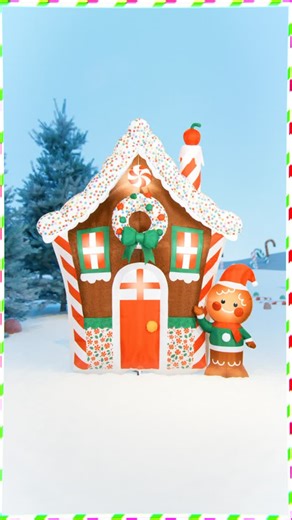 Gemmy Industries on Instagram: "Make your holidays SWEET with Gingerbread Airblown® decor from Walmart! Pair these inflatables together to make a gingerbread wonderland. 🍭 @walmart #Gemmy #GemmyIndustries #Gingerbread #GingerbreadMan #ChristmasDecor #Christmas #WalmartHome"