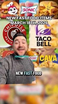 New fast food releases for mid-March - 3.18.26 #food #fastfood #eating #news