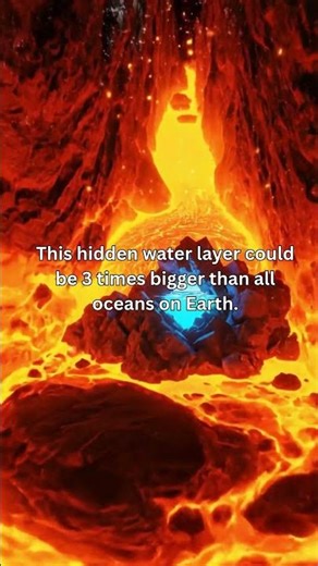 Scientists Discovered a Hidden Ocean Inside Earth 🌍 #didyouknow #universe #physics