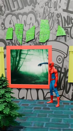 cartoon on Instagram: "Spider-Man Uses His Dancing to Pass the Zombie Window #animation #cartoon"
