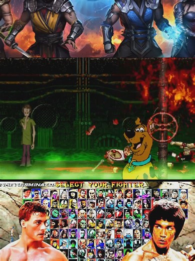 mortal kombat gameplay & Shaggy vs Baraka #mk #mortalkombat #tiktoklive #fightgame #gameplay