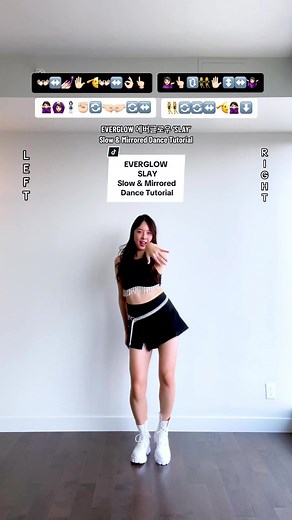 EVERGLOW ‘SLAY’ slow & mirrored dance tutorial 🖤 #everglow #에버글로우 #slay #csc_challenge